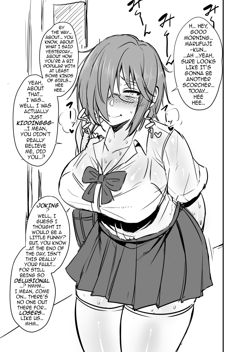 Hentai Manga Comic-The Creepy Glasses Girl-Read-4